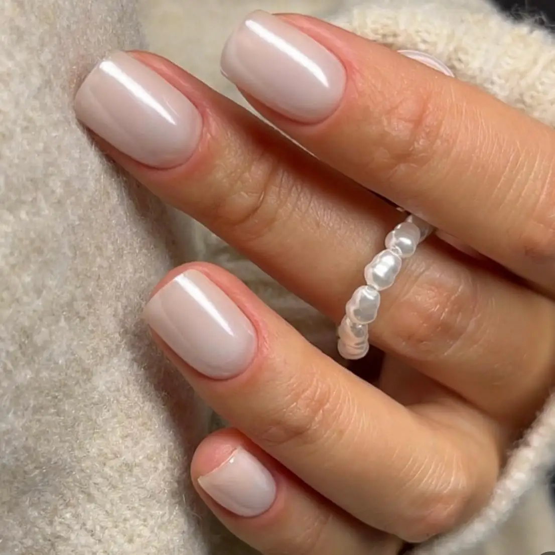 Glitzer French Maniküre Festlich